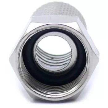 CONOTECH NS-511 F-stekker met weerbescherming voor RG6 coaxkabel, 6,8 mm, vernikkeld messing, 75 Ohm
