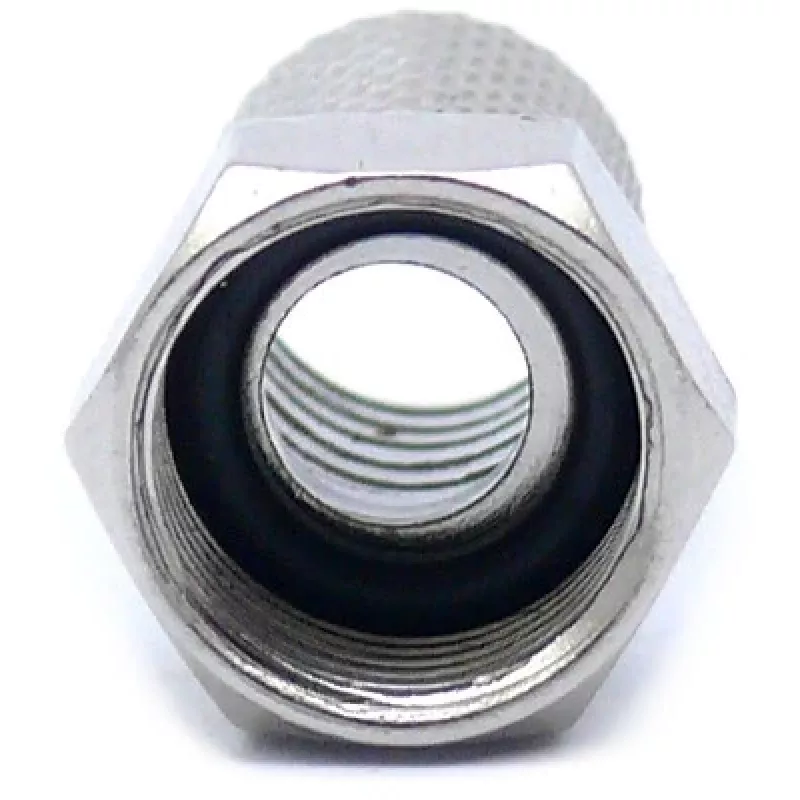 CONOTECH NS-511 F-stekker met weerbescherming voor RG6 coaxkabel, 6,8 mm, vernikkeld messing, 75 Ohm