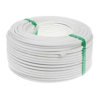 CONOTECH NS100 Trishield coaxkabel 1m wit 75 Ohm drievoudig afgeschermd