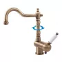 CONTIPRO wastafel-eengreepsmengkraan L508.5/8SM gepolijst chroom