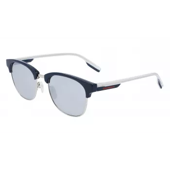 CONVERSE CV301SDSRUPT Heren vierkante Zonnebril, zwart acetaat montuur, grijze polycarbonaatglazen, 52 mm