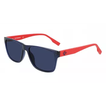 Converse CV516SFORCE41 zonnebril heren blauw rechthoekig montuur grijze glazen 55/17/145 mm