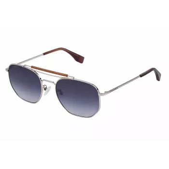 Converse unisex zonnebril SCO13854579B Havana tortoise acetaat vierkant montuur 54mm grijze polycarbonaatglazen UV400