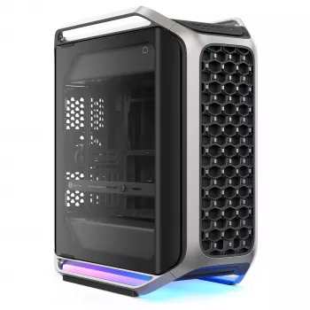 Cooler Master Cosmos Alpha (2025) full tower behuizing, zilver/zwart, dual tempered glass, ARGB ventilatoren
