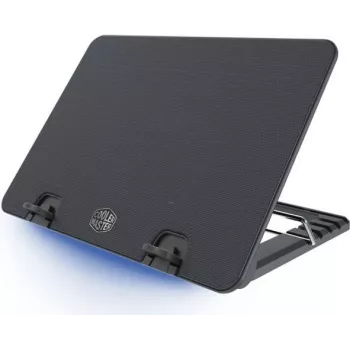 Cooler Master NotePal ErgoStand IV notebook-koelstandaard, 140 mm ventilator, 9-17 inch, zwart (R9-NBS-E42K-GP)