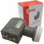 CORAB universele Quad LNB – 4 uitgangen, 0,1 dB ruisgetal, 40 mm feedhorn