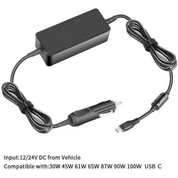 CoreParts USB-C autolader 100W 5V2A-20V5A USB PD3.0 - pc-/servernetvoeding (40AK0065WW-CP)