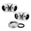 Corsair CX-9052021-WW chroom instelvloeistof messing 1/4 inch 90 graden aansluiting