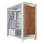 Corsair FRAME 5000D WOOD RS mid-tower pc-behuizing, wit/nootboom, gehard glas, ATX, E-ATX, Micro-ATX, Mini-ITX, staal/kunststof, gaming