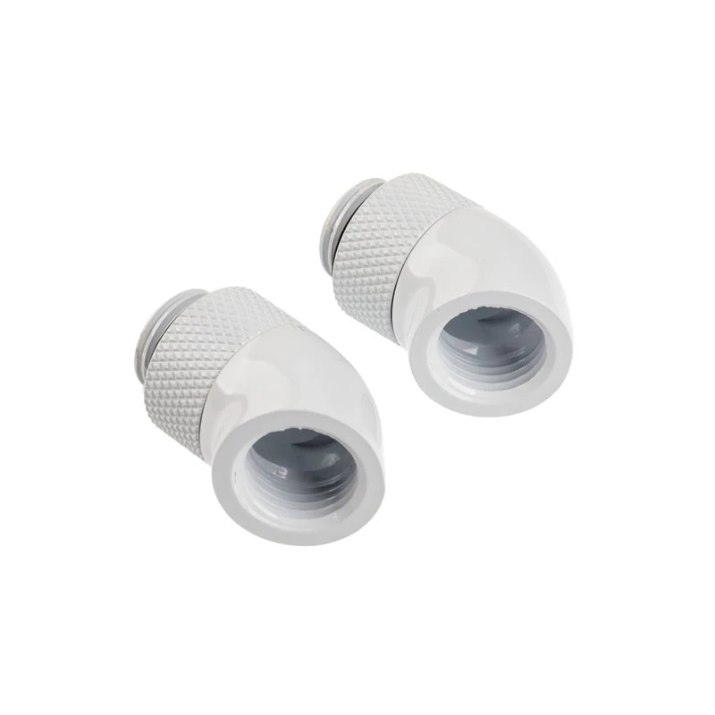Corsair Hydro X Series 45° rotary adapter - fitting voor vloeistofkoeling - wit (2-pack)
