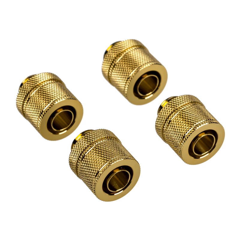 Corsair Hydro X Series XF Compression G1/4 13/10 fittingen vierpack - goud