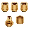 Corsair Hydro X Series XF Compression G1/4 13/10 fittingen vierpack - goud