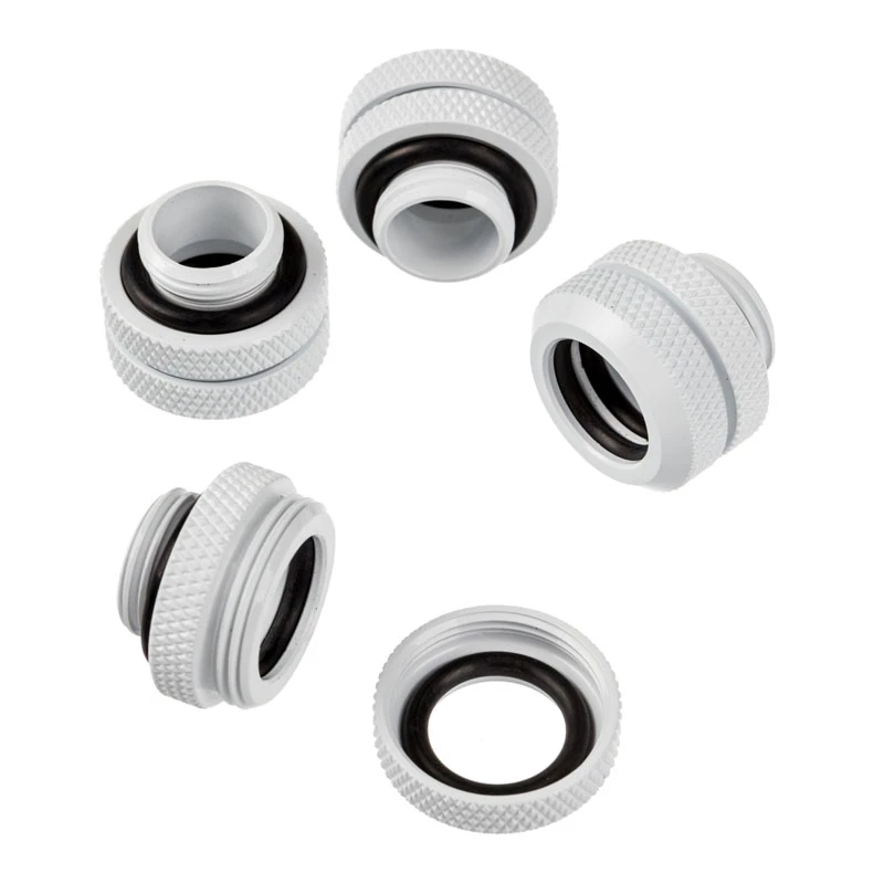 Corsair Hydro X Series XF Hardline 12mm OD fitting - wit (4 stuks)