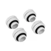 Corsair Hydro X Series XF Hardline 12mm OD fitting - wit (4 stuks)