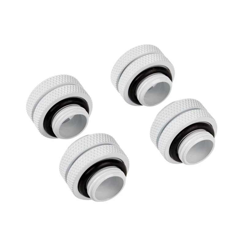 Corsair Hydro X Series XF Hardline 12mm OD fitting - wit (4 stuks)