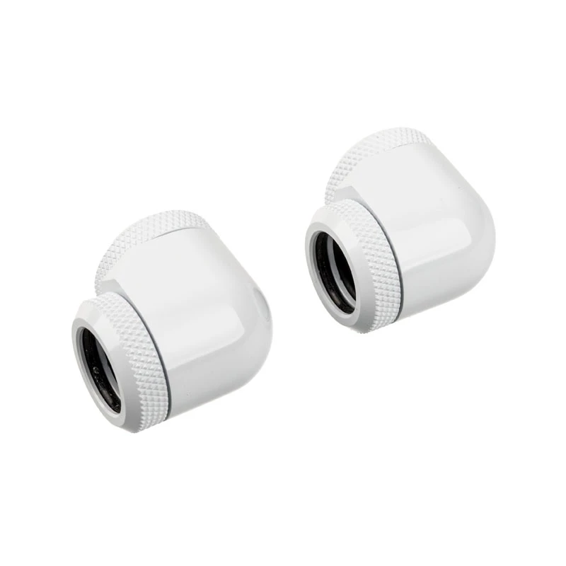 Corsair Hydro X Series XF Hardline 90° 14mm OD - Hoekadapter voor Waterkoeling - Wit (2-pack)