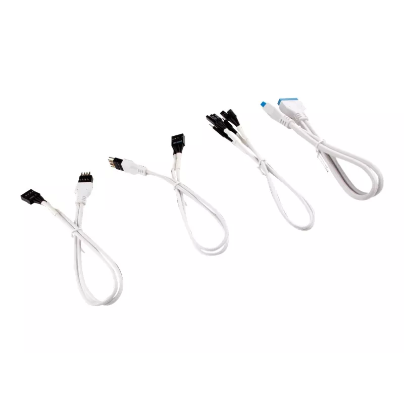 Corsair Premium Sleeved Front Panel Extension Kit - 30cm (zwart)