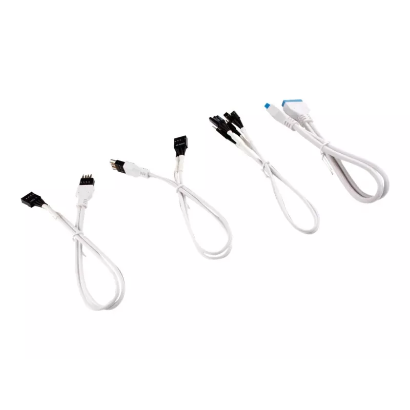 Corsair Premium Sleeved Front Panel Extension Kit - 30cm (zwart)