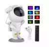 CP 3D astronaut 360 graden roterende kop sterrenhemel & nebula-projector met afstandsbediening wit