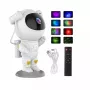 CP 3D astronaut 360 graden roterende kop sterrenhemel & nebula-projector met afstandsbediening wit