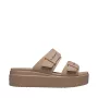 Crocs Brooklyn Low dames beige plateau sandalen 207431 2Q9 maat 38-39