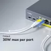 CUDY POE40 4-poorts PoE switch/extender met 1 uplink, 802.3af/at, 250m extend, metalen behuizing