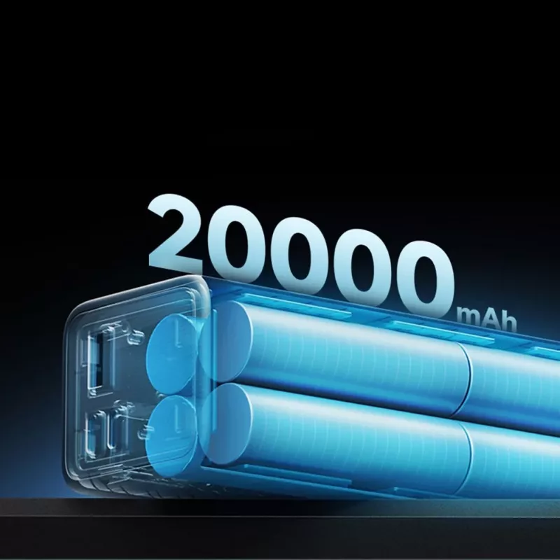 Cuktech CUKP200XGLGR 20000 mAh 100W powerbank grijs