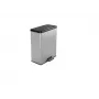 CURVER Deco Bin pedaalemmer 65L zilver metallic-effect