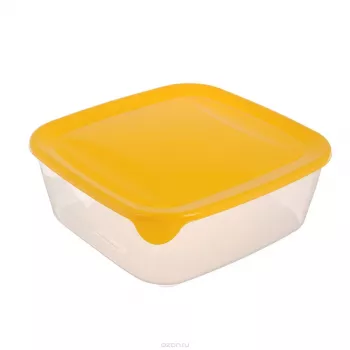 CURVER Fresh & Go vierkante bewaardoos 0,8L geel