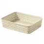 CURVER My Style A5 opbergmand in crème – rattan-effect vlechtwerk, stapelbaar & nestbaar