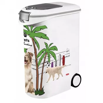 CURVER PetLife voerbewaarcontainer 20 kg 54 L antraciet/groen