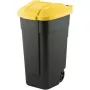 CURVER afvalemmer zwart 110L / gele deksel