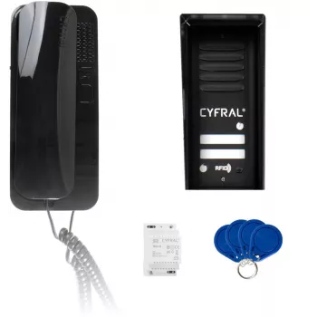 CYFRAL COSMO 2 intercom zwart paneel