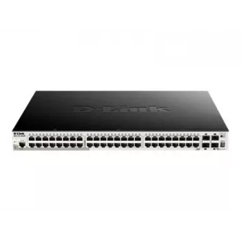 D-Link DGS-1510-52XMP 48-poorts Gigabit stackable smart managed PoE+ switch met 4 x 10G SFP+