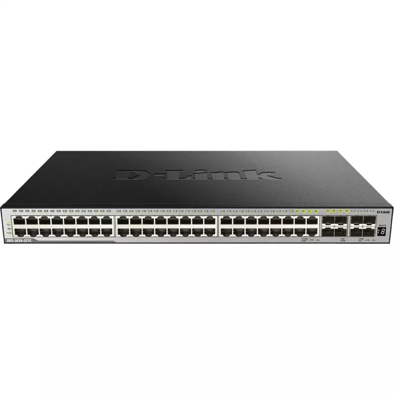 D-Link DGS-3630-52TC L3 managed stackable switch - 48x Gigabit + 4x 10G SFP+, rackmount