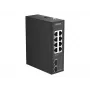 D-Link DIS-100G-10 - 10-poorts Gigabit industriële unmanaged switch, 8x RJ45 + 2x SFP