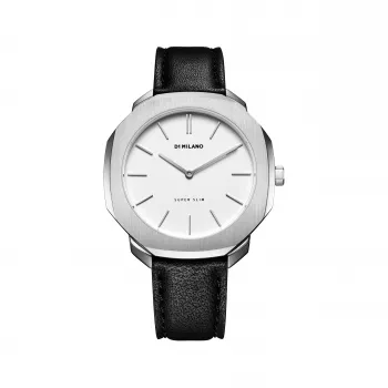 D1 Milano SSLL03 herenhorloge 36mm quartz edelstaal zwarte wijzerplaat