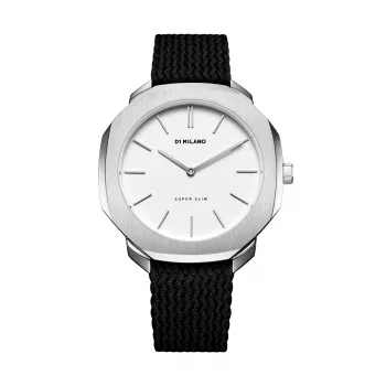 D1 Milano SSPL03 unisex horloge 36mm edelstaal zwarte wijzerplaat