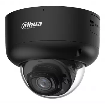 DAHUA IPC-HDBW5659R1-ASE-PV-0280B-PRO-BLACK 6MP Dome netwerkcamera met 2,8mm objectief, WizMind AI, zwart