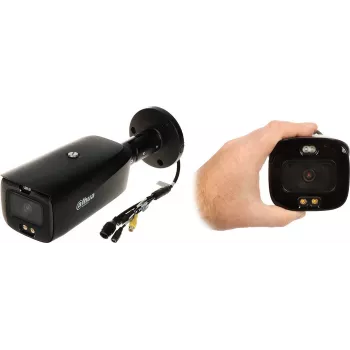 DAHUA IPC-HFW3849T1-AS-PV-0360B-S5 8MP Full-Color Active Deterrence Bullet IP Camera met 3,6mm objectief, warmlicht, sirene, AI Perimeter Protection, IP67, 12V DC/PoE