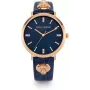 Daisy Dixon dames analoog kwartshorloge DD164URG 38mm roségouden kast grijze leren band