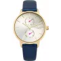 Daisy Dixon Dameshorloge DD086UG 36mm quartz analoog zilveren wijzerplaat grijs leren band