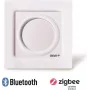 DANFOSS DEVI DEVIreg Display Connect programmeerbare slimme thermostaat met app-bediening, touchscreen, polarwit (RAL 9016)