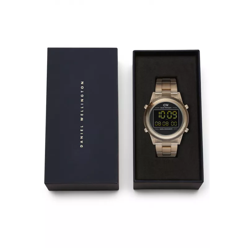 DANIEL WELLINGTON Classic Black Sheffield 42mm Rose Gold horloge DW00100767