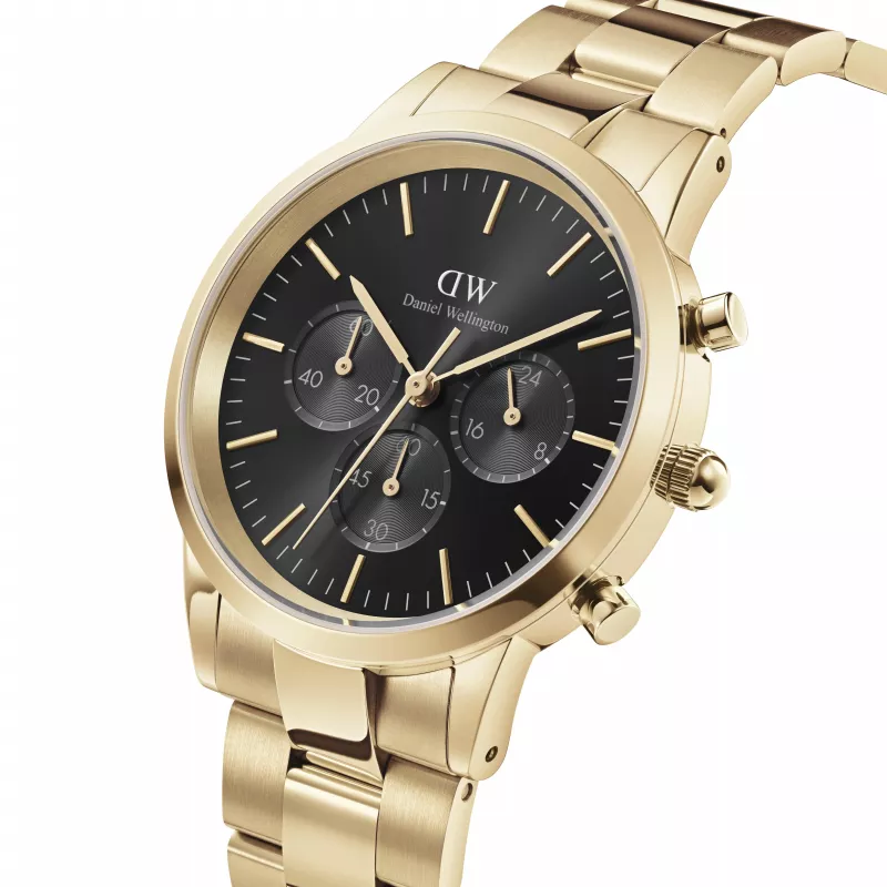 DANIEL WELLINGTON Classic herenhorloge 42mm roségoud zwart leer DW00100641