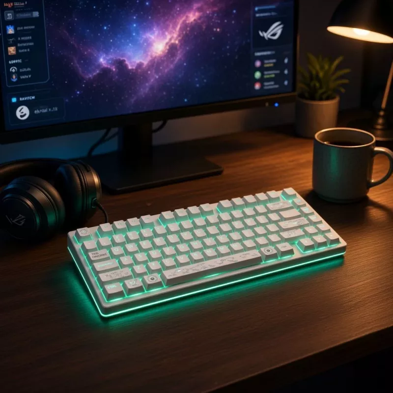 Dark Project ALU81A Terra Nova White mechanisch toetsenbord, G3MS Moonstone Switch, US ANSI