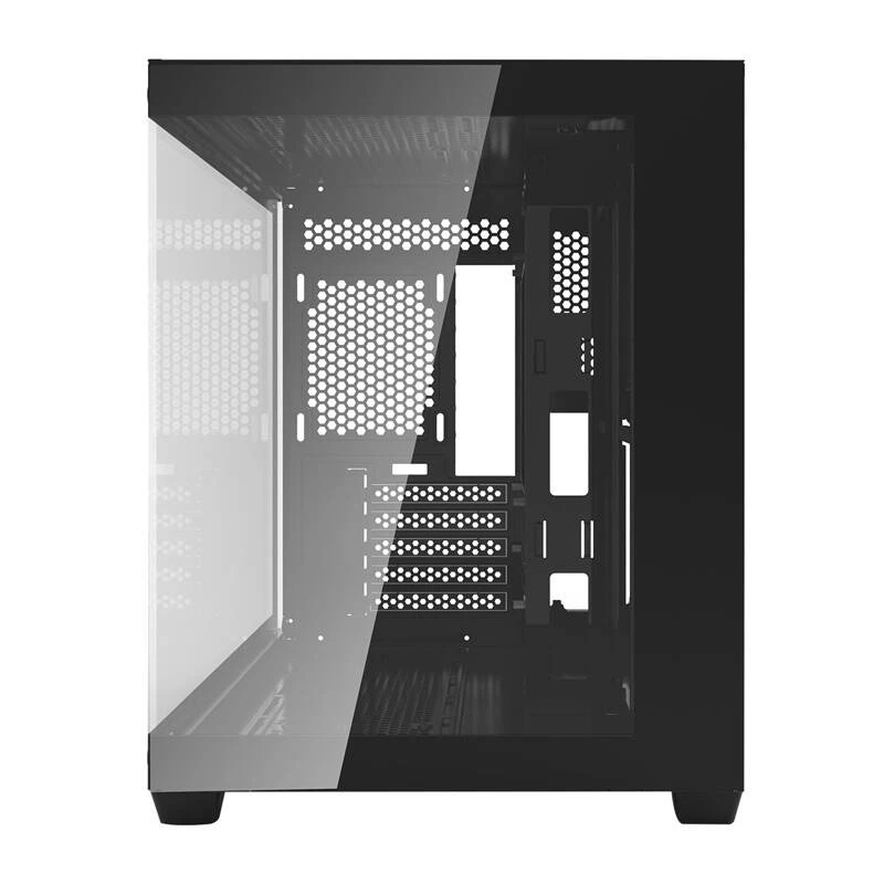 Darkflash C285MP mid-tower pc-behuizing, zijpaneel van gehard glas, ATX, zwart