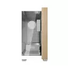Darkflash DS900W Witte Mid-Tower Computer-behuizing, ATX, gehard glas, zonder ventilatoren