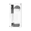 Darkflash DS900W Witte Mid-Tower Computer-behuizing, ATX, gehard glas, zonder ventilatoren