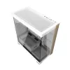 Darkflash DS900W Witte Mid-Tower Computer-behuizing, ATX, gehard glas, zonder ventilatoren